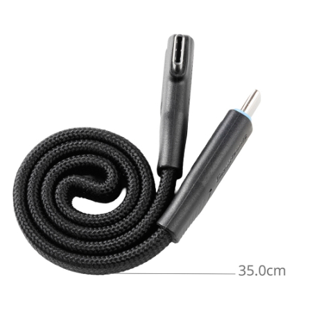 SmallRig 5614 - przewód, magnetycznie zwijany kabel USB-C prosty do kątowy - długość